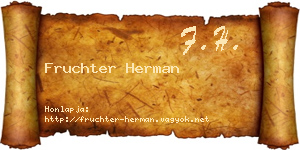 Fruchter Herman névjegykártya